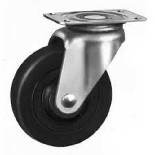 Galvanized Stainless Steel Rubber Caster Wheels 