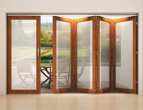 5 Mm Glass Thickness Sliding Folding Door System Application: Hotel