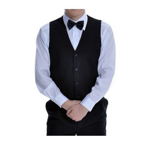 White+Black All Size Professional Hotel Restaurant Waiter Uniform