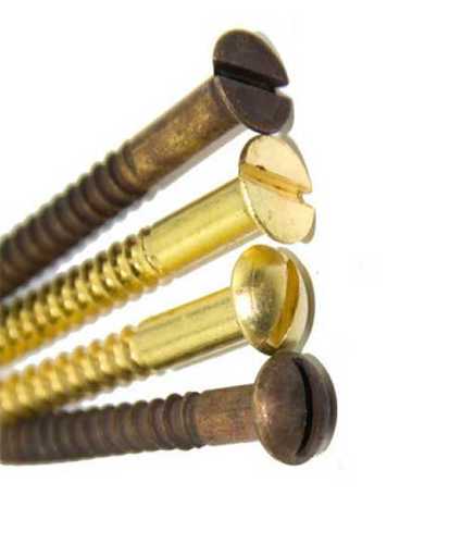 Polished Brass Antique Finish Screw