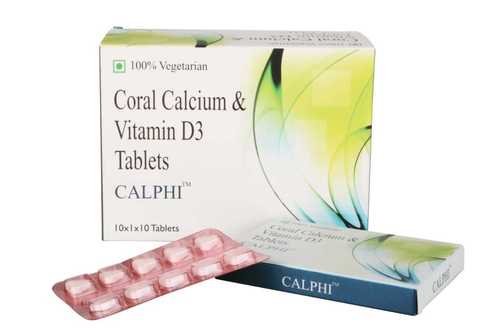 Coral Calcium And Vitamin D3 Tablets General Medicines