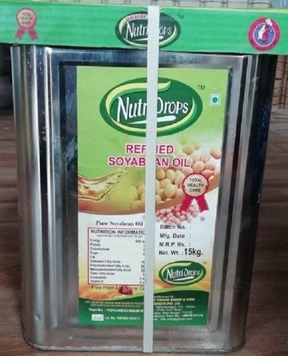 Made In India 15Kg Nutri Drops Pure Soyabean Refined Oil Shelf Life: 9 Months