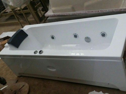 Rectangular Quasar Jacuzzi White Bathtub