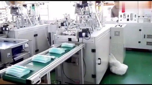 White Sf19 Automatic Surgical Mask Making Machine