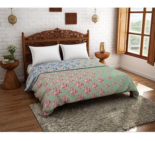 Shrink Resistant Uttara Double Green Quilt