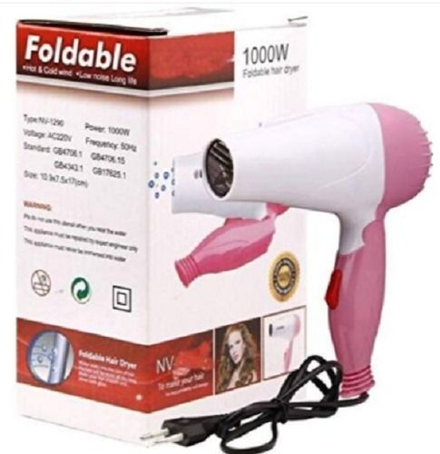 Plastic 220 Volt Nova Foldable Hair Dryer 1290