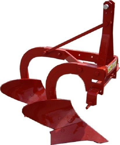 Red Agricultural Mitsubishi 180D Mould Board Plough