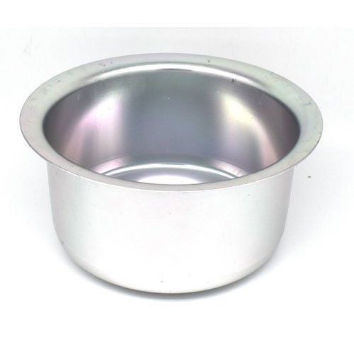 Silver Anti Rust Round Aluminum Tope