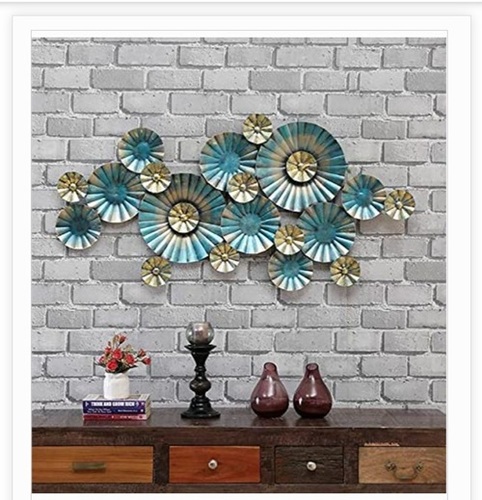 Blue Color Iron Shopia Wall Decor