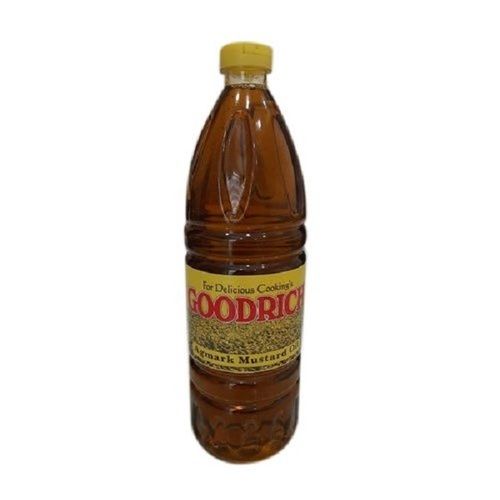Made In India 1 Litre Goodrich Kachhi Ghani Agmark Yellow Mustard Oil For Delicious Cooking'S