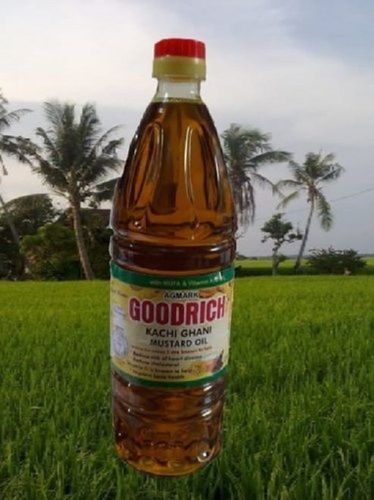 Made In India 1 Litre Goodrich Kachhi Ghanni Yellow Agmark Mustard Oil For Delicious Cooking Shelf Life: 9 Months