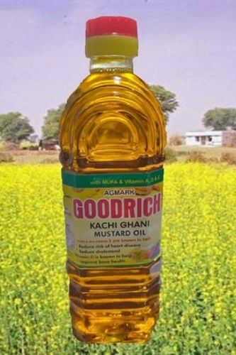 Made In India 500 Ml Goodrich Kachhi Ghani Yellow Agmark Mustard Oil Shelf Life: 9 Years