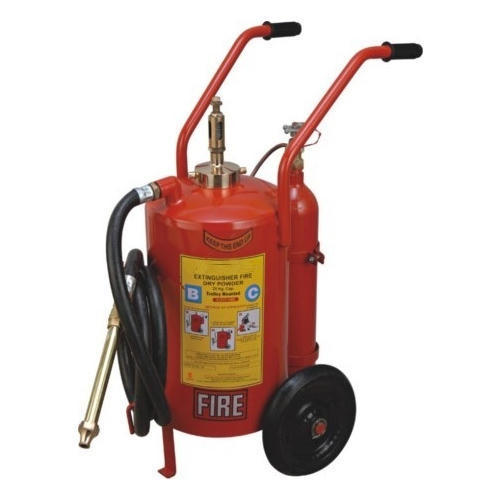 Sturdy Design Trolley Mounted Dcp Fire Extinguisher Application: Hospital