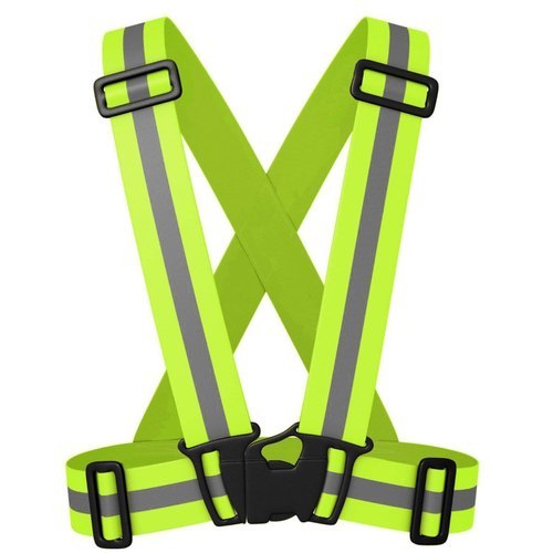 Yellow Adjustable Reflective Polyester Traffic Safety Vest