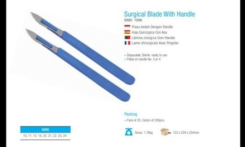 Disposable Surgical Blade With Handle