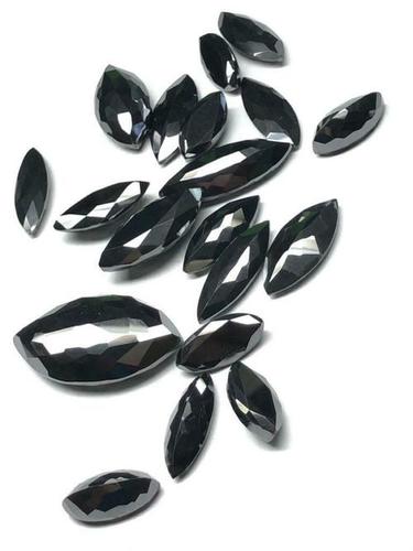 Synthetic Excellent Cut Vvs Colour 5.00 Ct+ Marquise Black Moissanite For Ring, Earrings