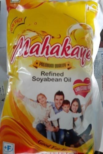 Made In India Mahakaye 1 Liter Lowers Cholesterol Soyabean Refined Oil Pouch Good For Health