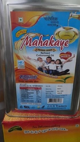 Made In India Mahakaye 15 Kg Cottonseed Refined Oil Good For Health