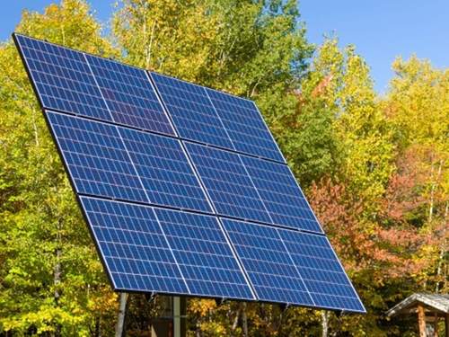 Blue Rooftop And Commercial Solar Power Panel