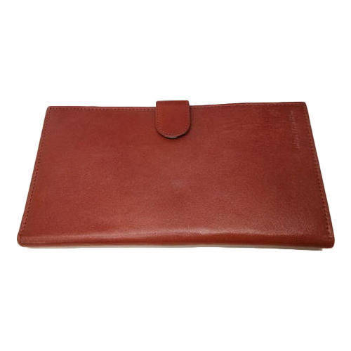 Ladies Tan Brown Leather Wallet