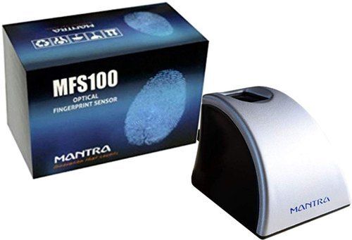 Silver Mfs100 Mantra Fingerprint Scanner