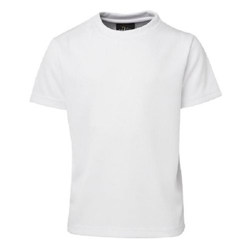 Multicolor Plain Polyester T Shirt, Round Neck