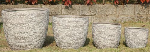 Natural Designer Round Planter For Outdoor