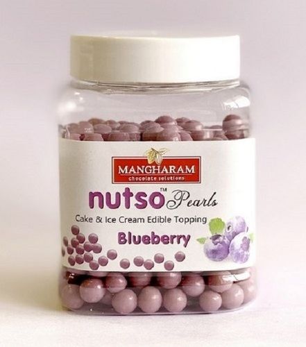 Purple Nutso Pearls Cake And Ice Cream Edible Toppings Blueberry Flavoured Cake 100g
