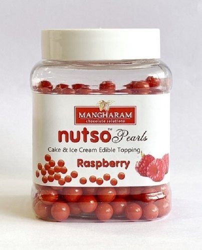 Ball Red Nutso Pearls Cake And Ice Cream Edible Toppings Raspberry Flavoured Cake 100G