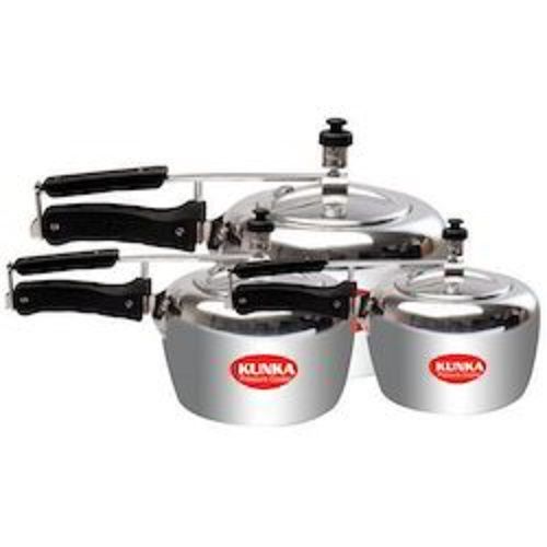 Silver Color Aluminium Pressure Cooker 5 ltr