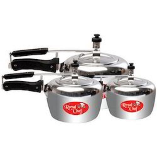 Aluminum Silver Color Pressure Cooker 3 Liter