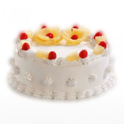 Unique Style And Taste Delicious Round Pure Hygienically Packed Special Designer Pineapple Flavor Cake