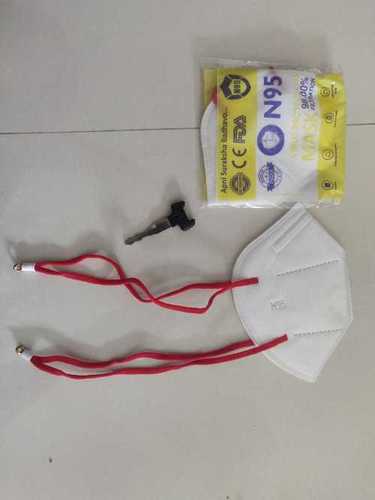 White Color 5 Layer N95 Mask With Head Loop