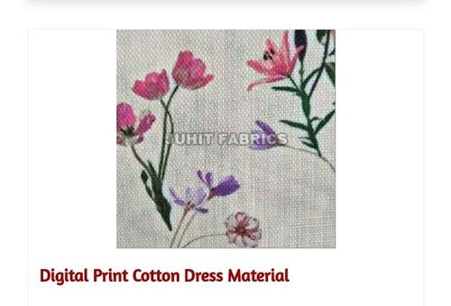 Digital Print Cotton Dress Fabric