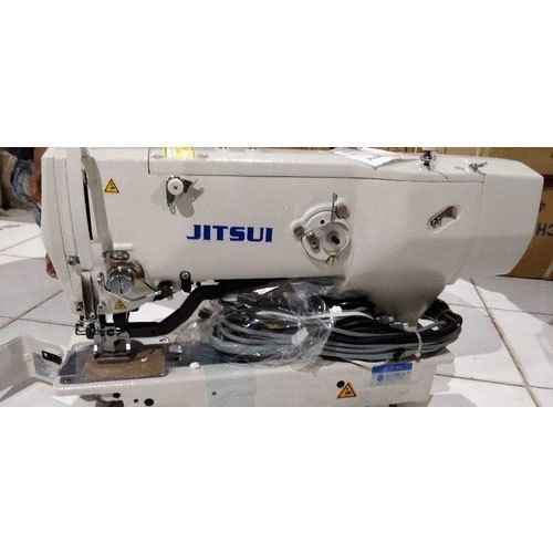 White Jitsui Computerized Button Hole Sewing Machine