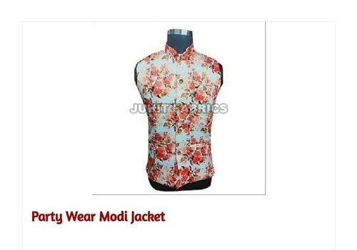 Printed Mens Jacket without Sleeves