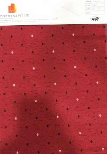 Red Color Hosiery Printed Fabric