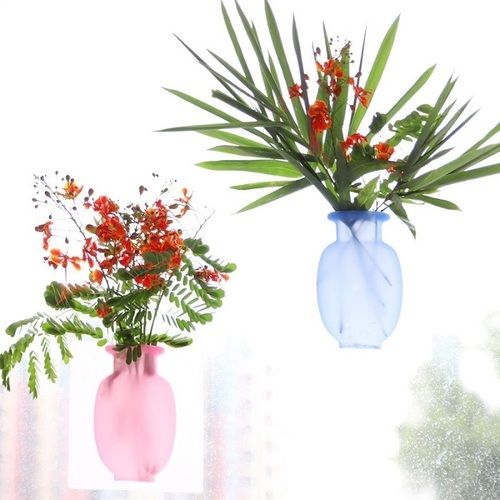 Removable Silicone Flower Vases (Pack of 2 Pcs)