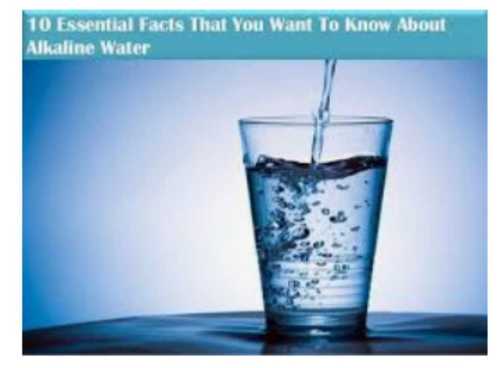 Transparent Alkaline Drinking Water