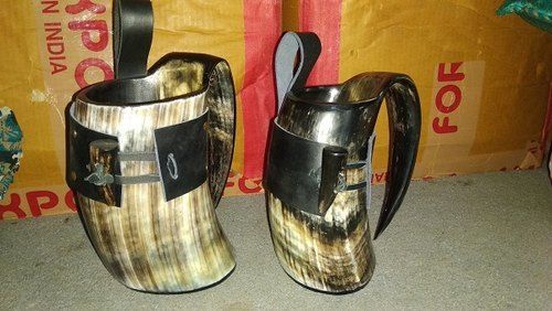 Natural Wooden Horn Mugs For Drinking