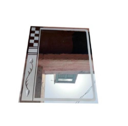 22x16 Inch (Lxw) Rectangular Frame Printed Wall Mirror