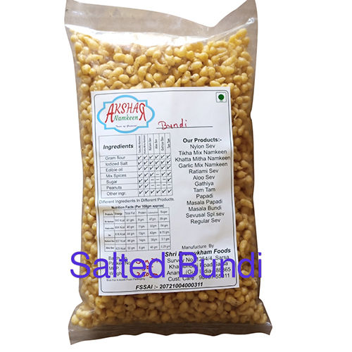 Salted Boondi Processing Type: Fried