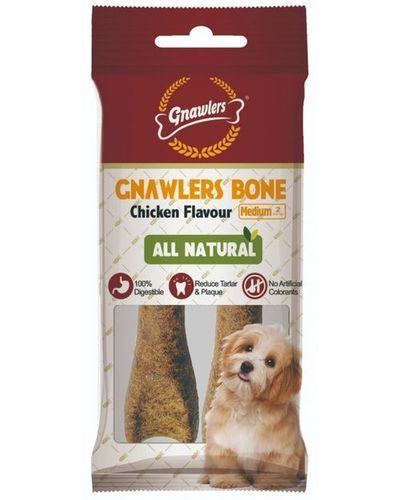 100% Digestible Gnawlers Chicken Bone 4.5 Inch (90g)