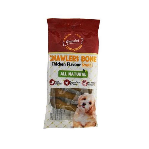 100% Digestive Gnawlers Chicken Bone 3 Inch 6 In 1 (265g)