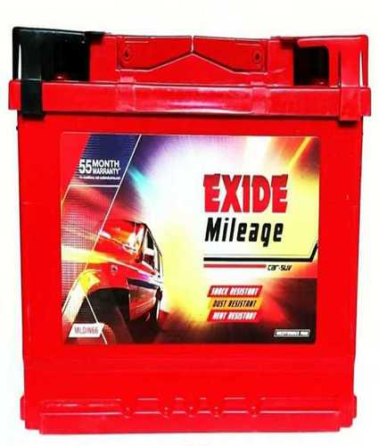 Fast Chargeable Exide Din 66 Car Batteries  Sealed Type: Yes