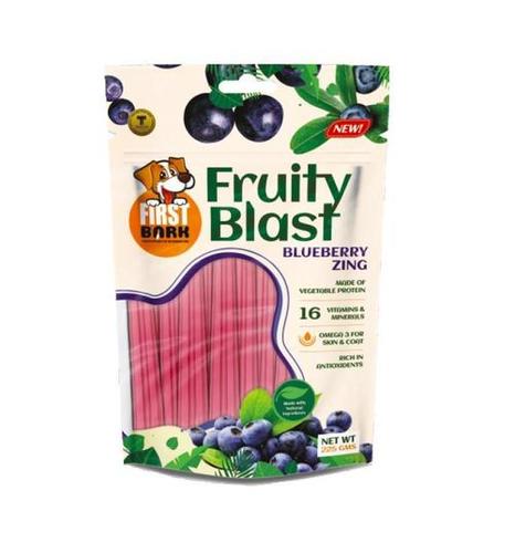 First Bark Fruity Blast (Blueberry Zing), Cholesterol Free, Guilt Free Munching