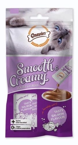 Gnawlers Cat Creamy Treats (Salmon), Contains Highly Digestible Protein