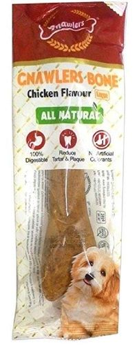 Gnawlers Chicken Bone 8 Inch (95g), 100% Digestible Food For Dog