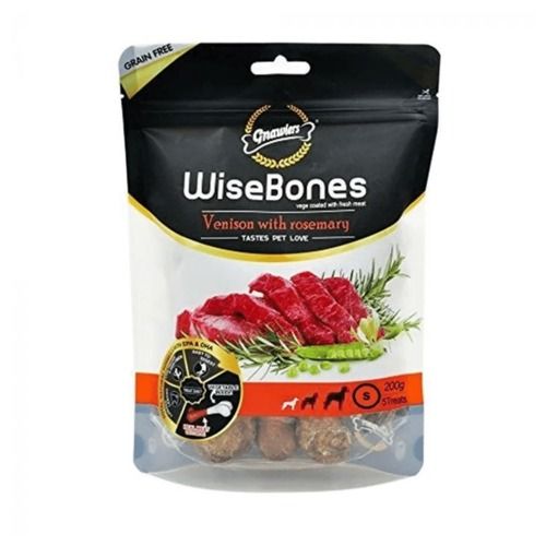 Gnawlers Wisebones Large (रोज़मेरी के साथ वेनिसन) 2 पीस