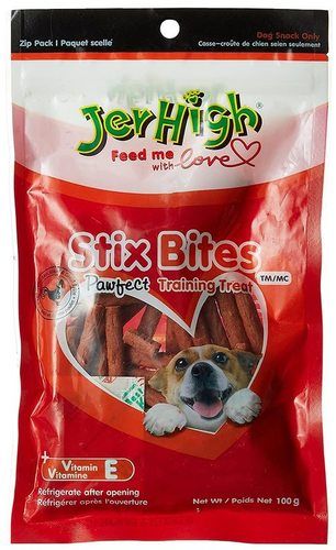 Jerhigh Stix Bites Training Treat For Dog, Contains Chicken Meat